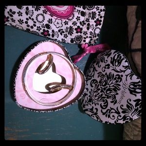 Brighton Silver/Gold Earring & Bracelet Set
